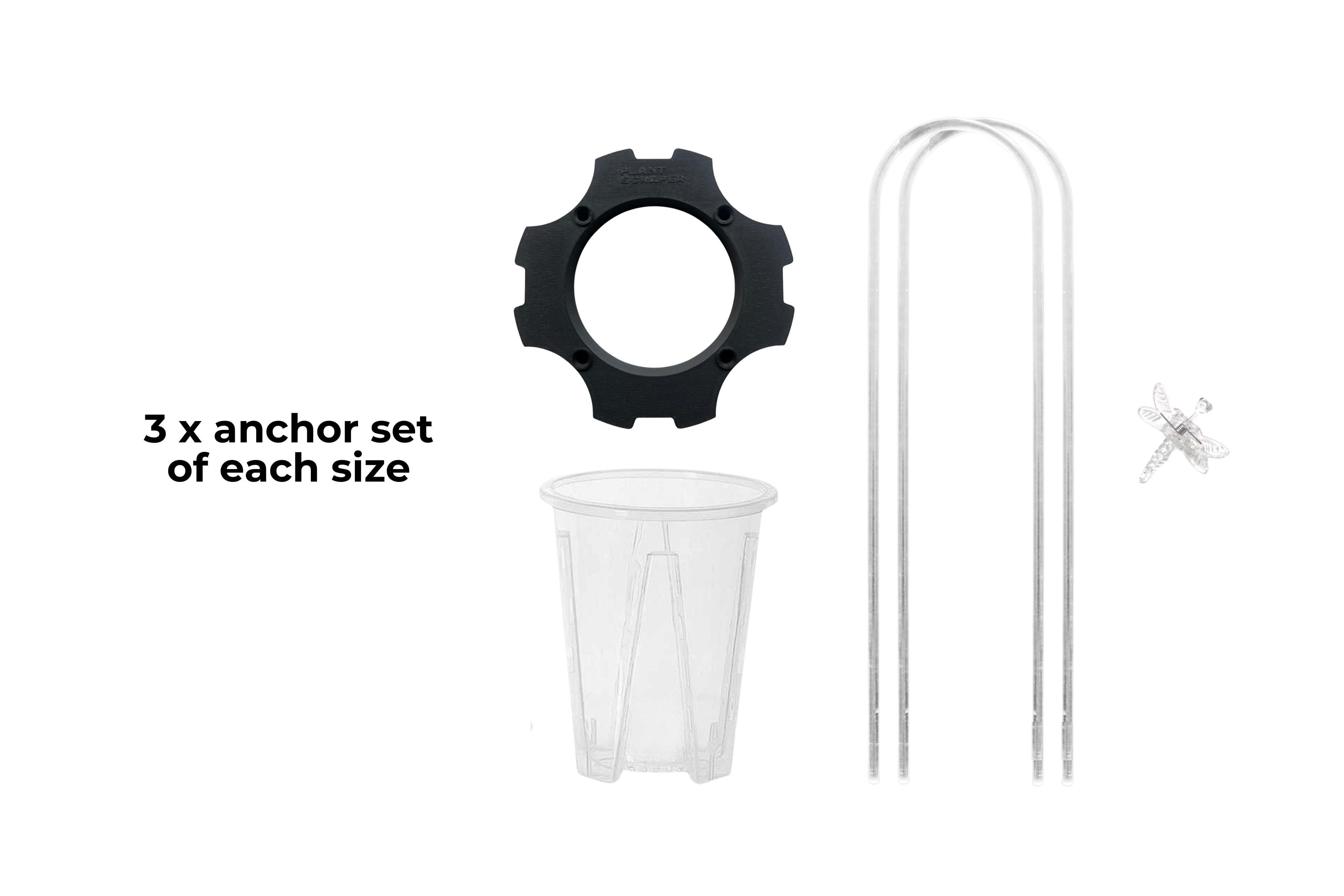 Anchors for Clear Arch Trellis / U-Shaped Plant Support