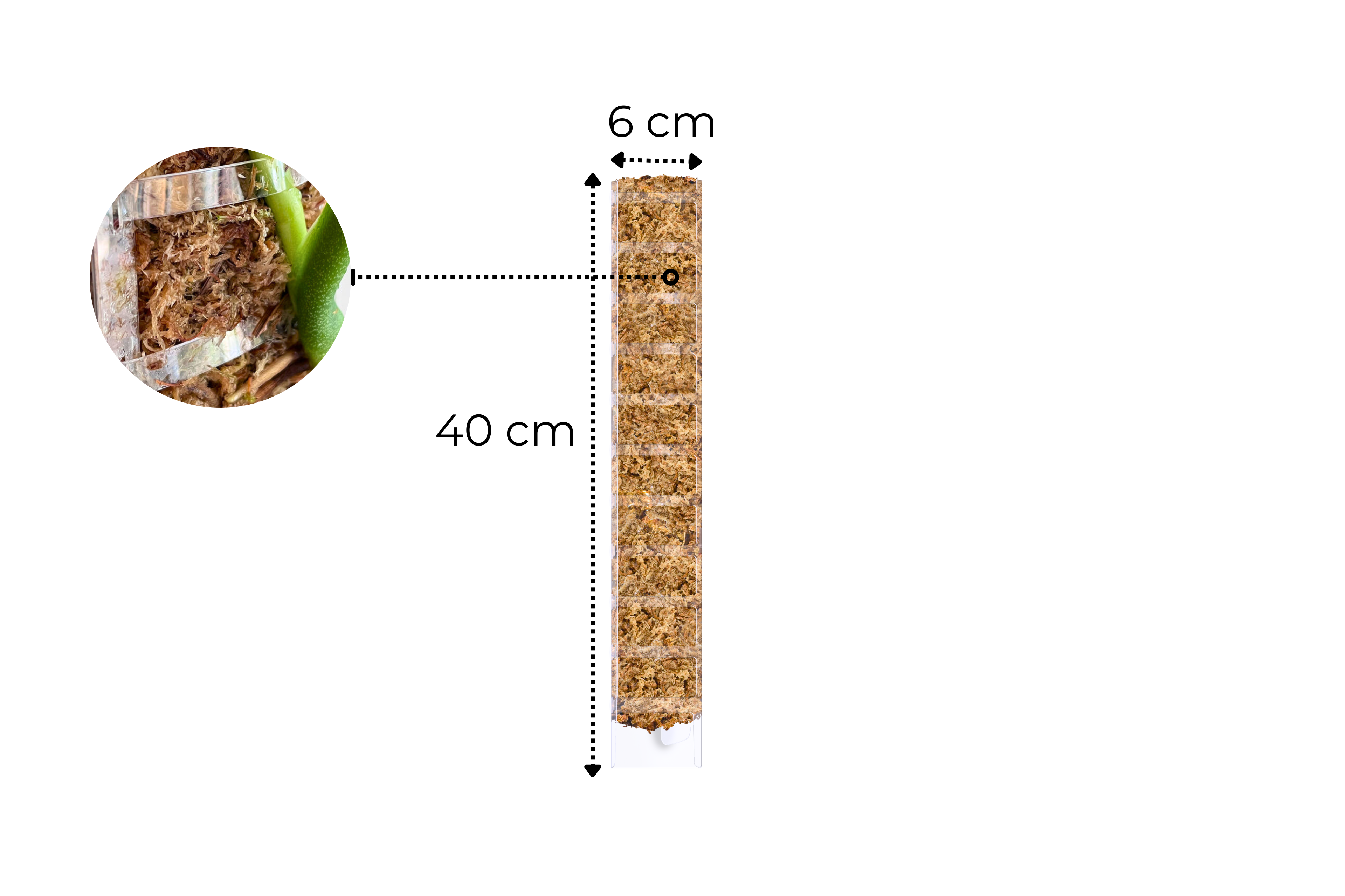 Front Opening Moss Poles