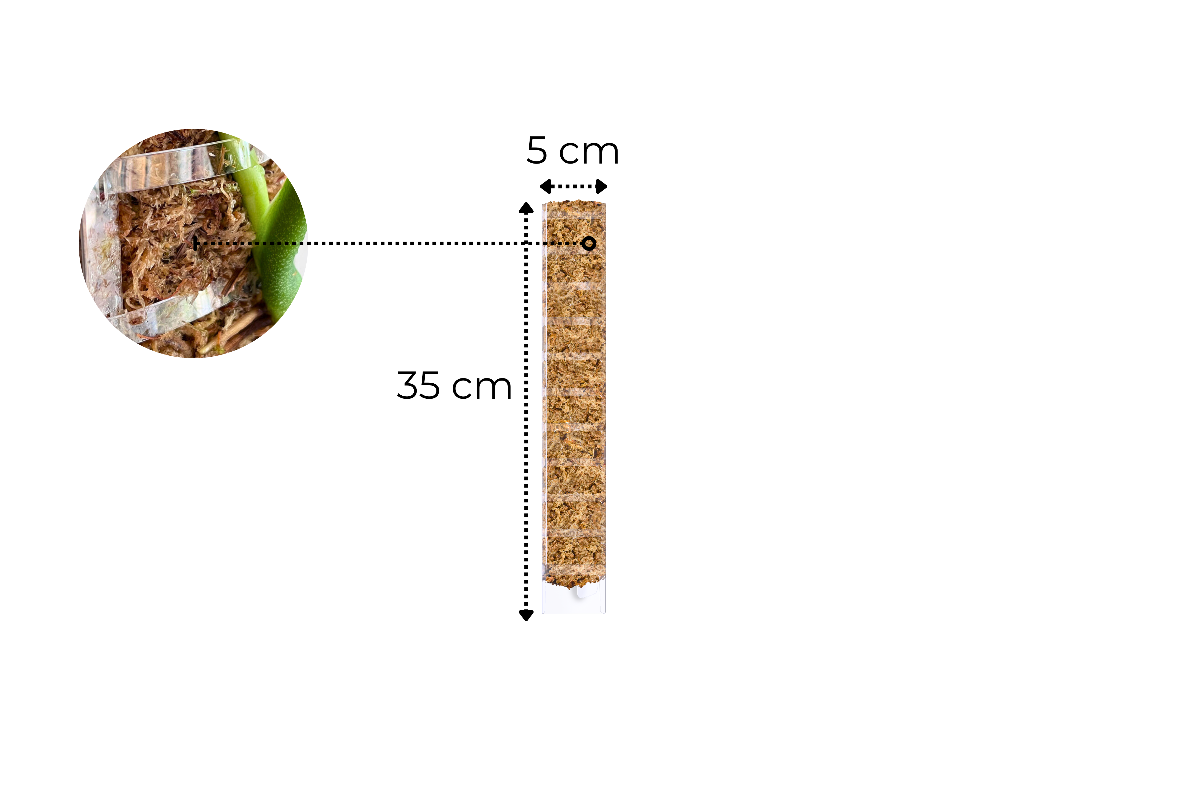 Front Opening Moss Poles