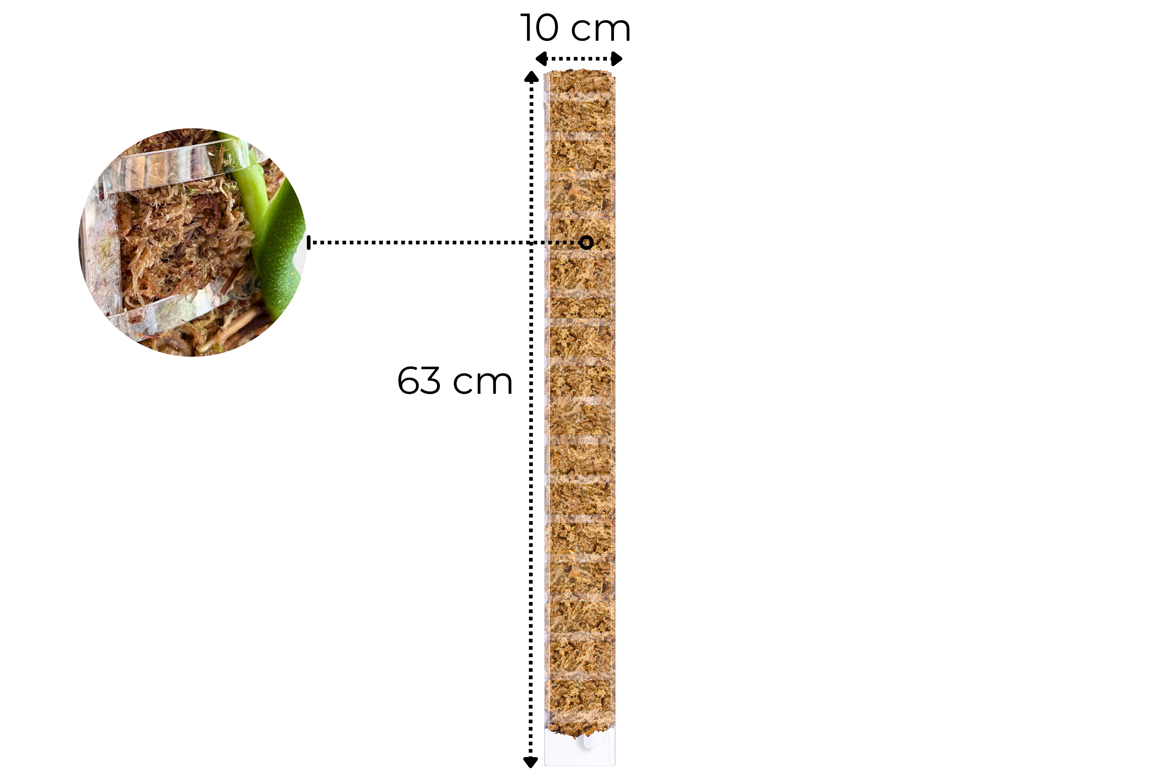 Front Opening Moss Poles