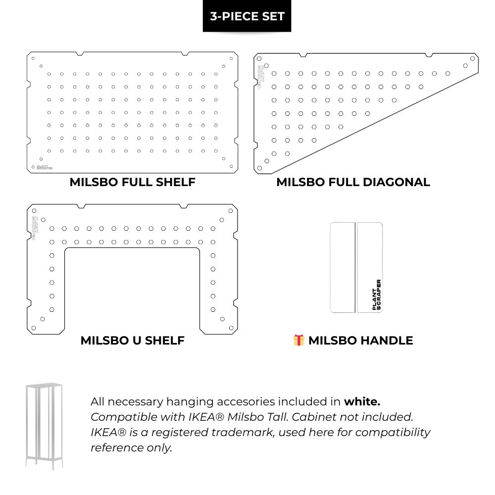 Acrylic Sets for IKEA Milsbo