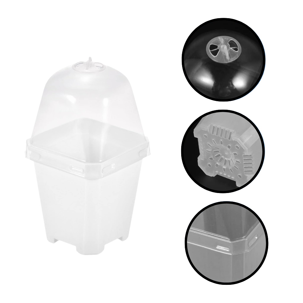 keeping plant in nursery pot inside sealed pot Soft Nursery Propagation Pots – Clear, Flexible Seedling Containers