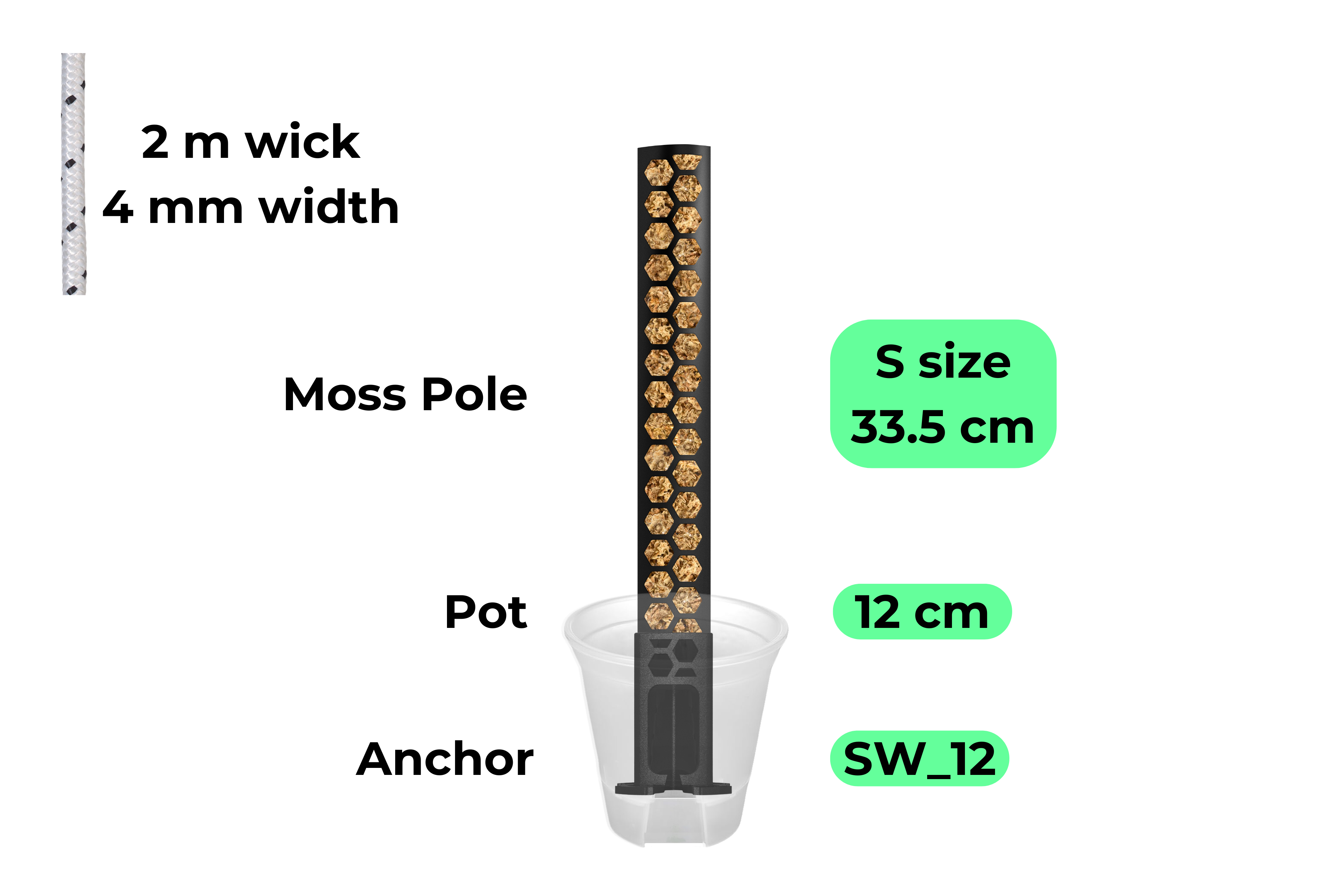 Self-Watering Anchor Set / Anchor, Pot & Pole [Classic Line]