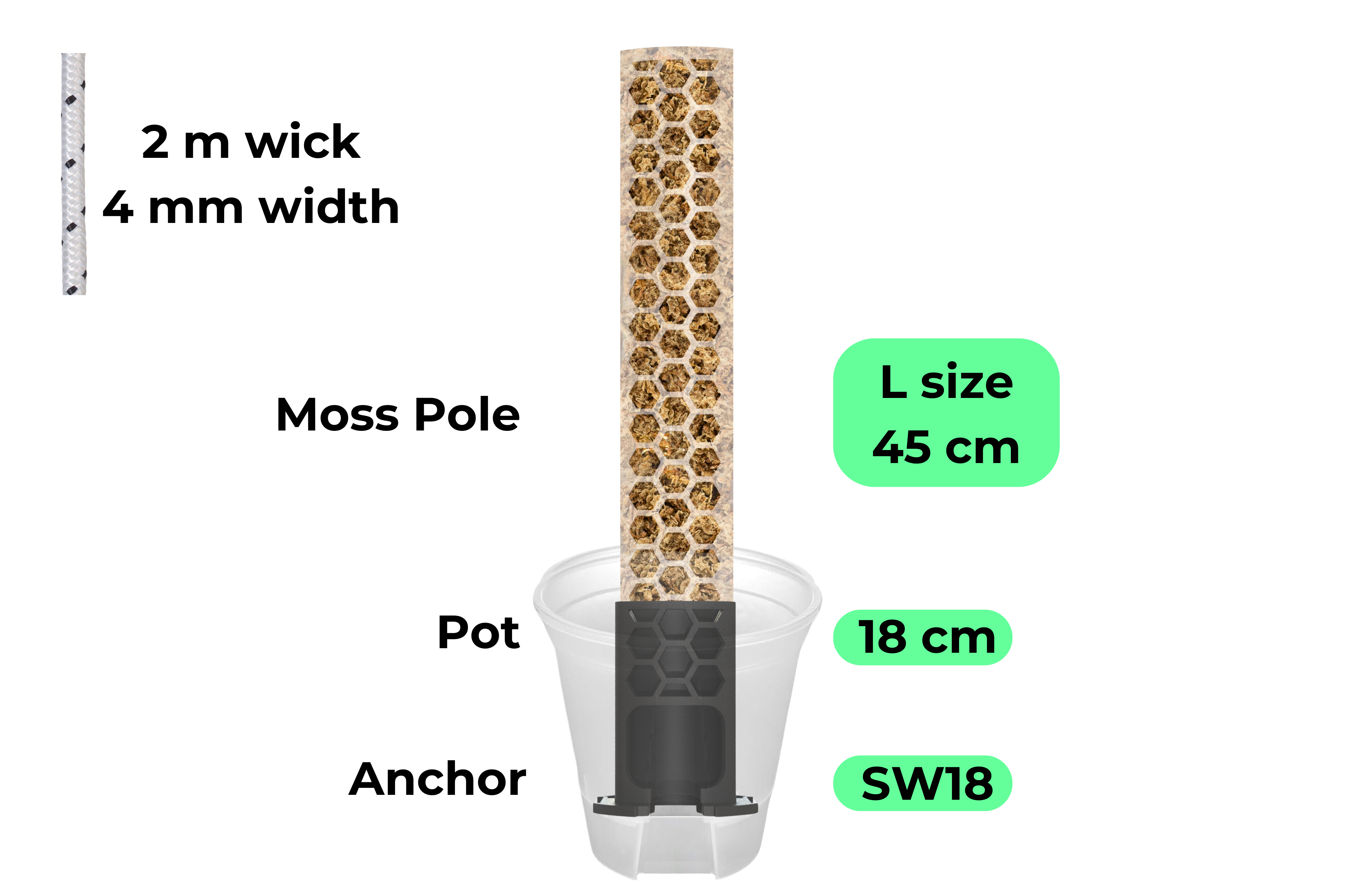 Self-Watering Anchor Set / Anchor, Pot & Pole [Classic Line]