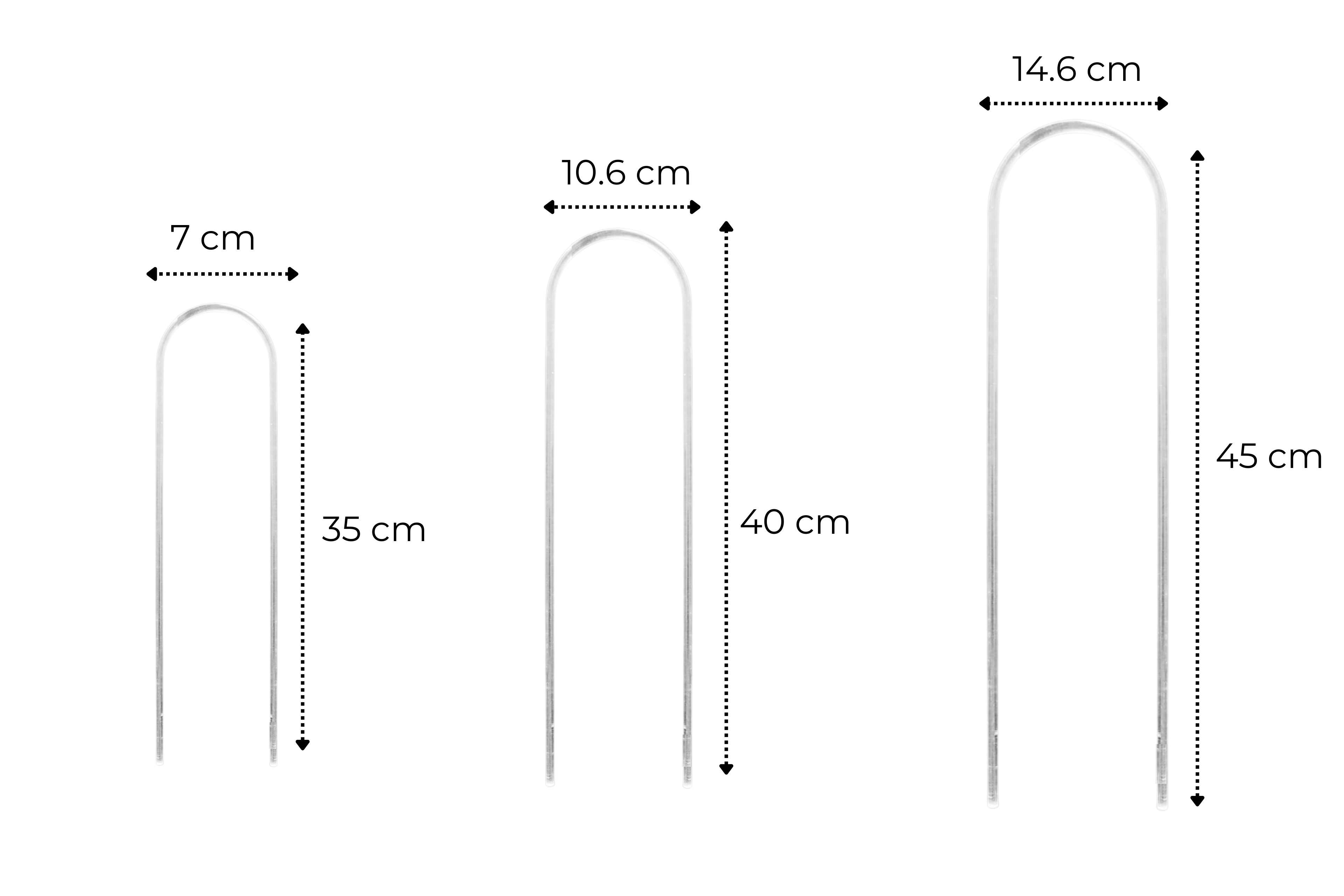 Clear Arch Trellis / U-Shaped Plant Support