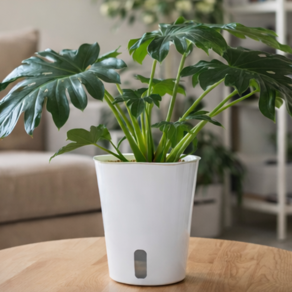 Self-watering Pots with Clear Inserts