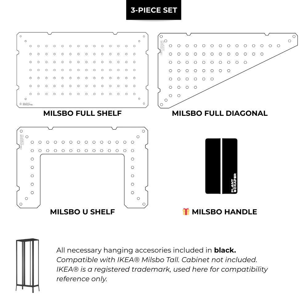 Acrylic Sets for IKEA Milsbo