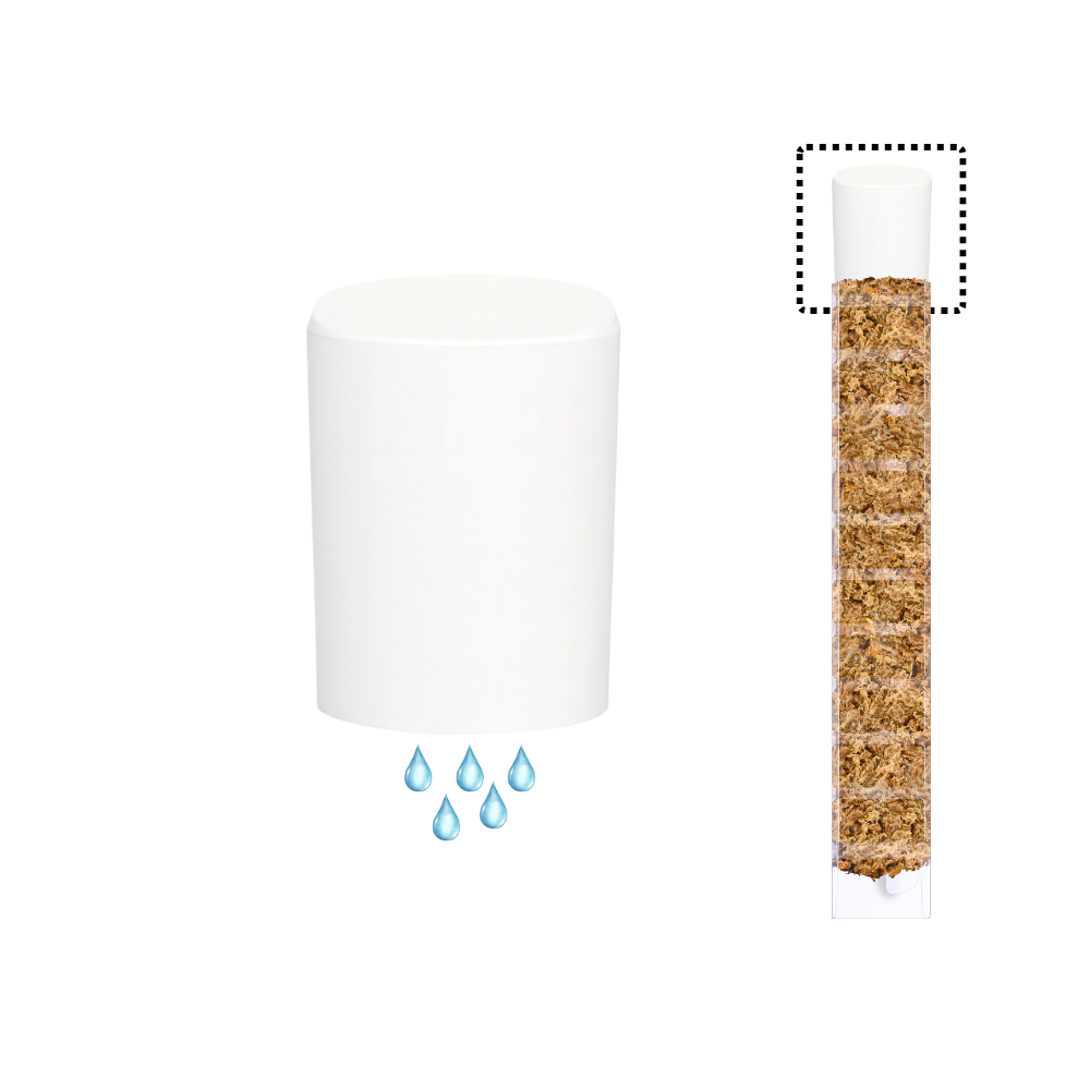 Front Opening Moss Pole Rapid Dripper