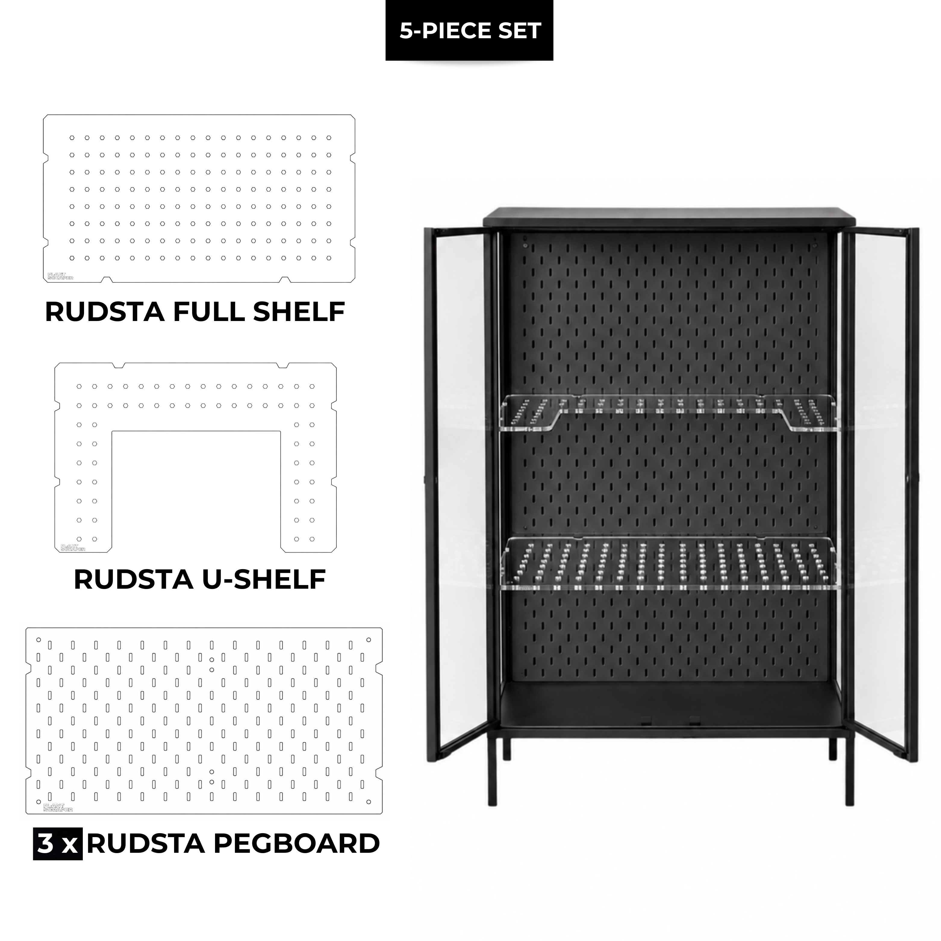 Acrylic Sets for IKEA Rudsta Wide