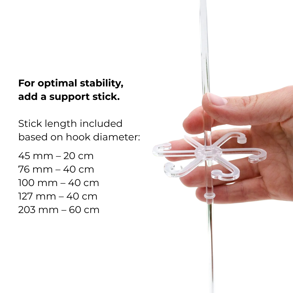 Stem Support Hooks for Leaves